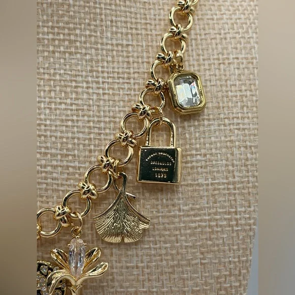 NEW Original Gold Plated Charm Necklace with Leopard Heart Made by Me :) - Picture 2 of 6